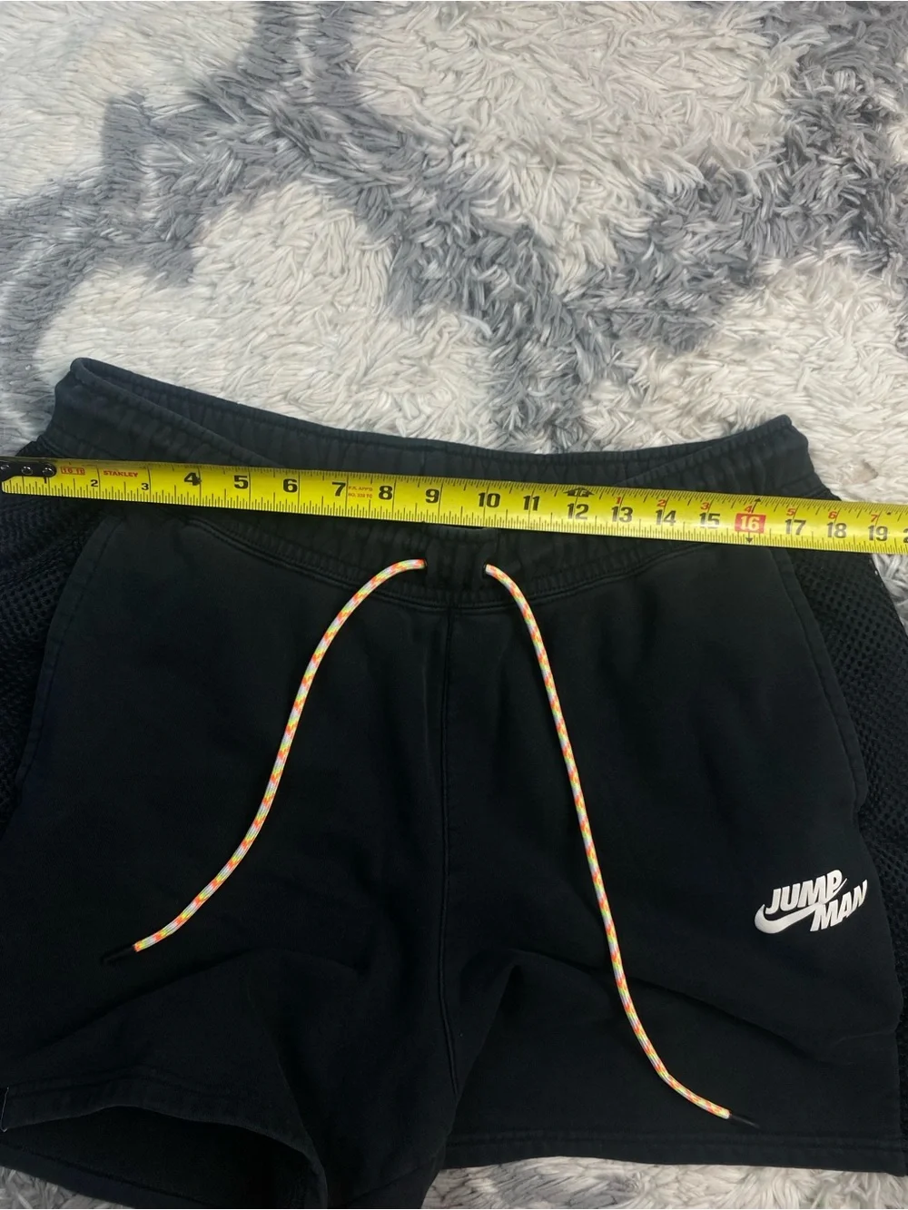 Jordan Men Activewear Shorts XL  Black Sweat Jumpman Logo DM3009-010